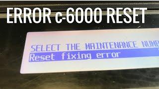 Error c6000 Kyocera Taskalfa Photocopier solve problem