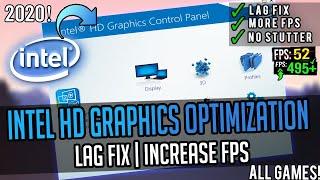 How to Optimize Intel HD Graphics for Gaming and Performance in 2020 | Full Optimization Guide!