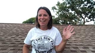 Julia Herbst of Solar United Neighbors - From atop the Roof!