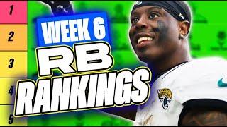  NEW Top 36 RB RANKINGS for Week 6 Fantasy Football  | Fantasy Football Rankings