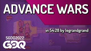 Advance Wars by legrandgrand in 54:28 - Summer Games Done Quick 2022