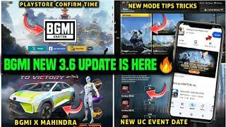 BGMI NEW UPDATE DATE/ BGMI SECRET QUARTET MODE/BGMI 3.6 UPDATE KAB AAYEGA NEXT UC EVENT RELEASE DATE