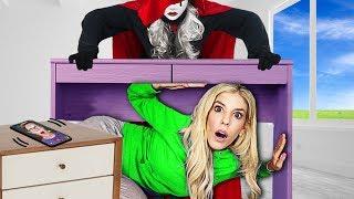 Hacker Hide and Seek Challenge for Game Master Mixture! (Best Hiding Spot Wins) | Rebecca Zamolo