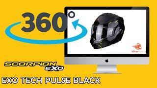 Scorpion EXO Tech Pulse Black -360 HD | Bikerheadz.co.uk