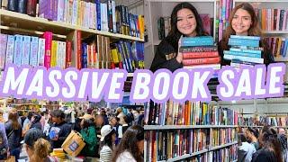 HUGE book thrifting sale + book haul  fill a bag book sale