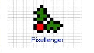 Mistletoe Christmas Decoration Pixel Art Icon How to Draw