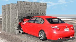 Cars vs Brick Wall – BeamNG.Drive