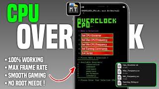 Overclocking Your Android CPU Clock Speed Without Root !