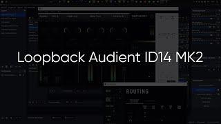 Настройка loopback Audient ID14 MK2 с Discord, Abobe Audition и OBS