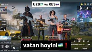 VATAN HOYINI️UZBEKISTAN vs RUSSIA #pubgmobile #tdm #uzbeksila #uzmir #bobowpubgm