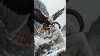 The Eagle's Demise After Kidnapping a Baby Mountain Goat  | #MountainGoat #Eagle #kidnapping