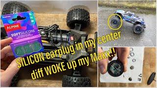 Silicone EARPLUGS in center differential has woken up my Maxx - Dutch RC Adventures #26