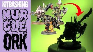 Kitbashing a Nurgle Ork for Warhammer 40k #bashswap