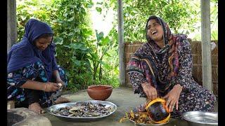 তালের পিঠা সাথে ছোট মাছের চচ্চড়ি রান্না | Village life with Shampa