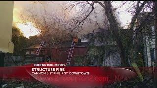 Structure fire downtown Charleston