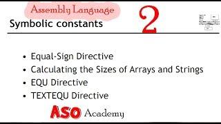 How To Calculate Array and string Size in Assembly Language | Urdu/Hindi | (2)