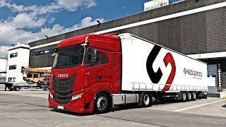 IVECO S-WAY Realistic Driving Euro Truck Simulator 2 POV Drive Gameplay 4K ETS2 1.52/ProMods