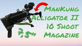 10 Shoot Magazine for Mankung Alligator II ( with 7,5" Adder Bolts )