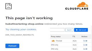 How to Fix redirected you too many times on Cloudflare (ERR_TOO_MANY_REDIRECTS)