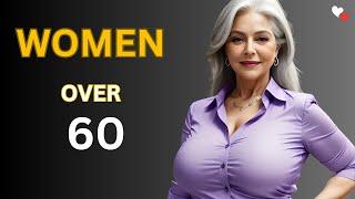 Natural Older Woman Over 60: Attractively Dressed Classy