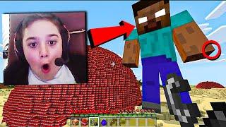 Minecraft'ta DEV HEROBRİNE İle Yayıncıyı TROLLEDİM!