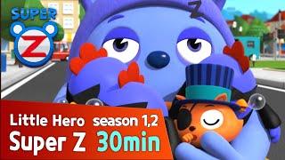 [Super Z 1,2] Little Hero Super Z l 30min Play l Christmas Color Book! l