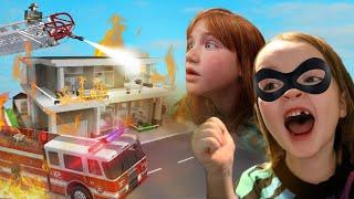 CRAZY NEiGHBORHOOD!!  Adley and Navey are Music Singers with new neighbors Spy Niko & Police Dad