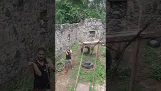 Outdoor Desi Gym Power Aur Passion Ka Mix  #ytshorts #shorts #fitness