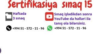 Riyaziyyat Sertifikasiya sınaq N15 #sertfikasiya#riyaziyyat#miq#arti#