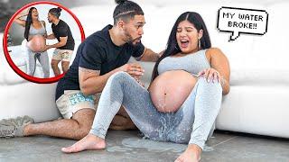 MY WATER BROKE!!! *Husband's Reaction*