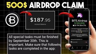 bits airdrop claim and withdraw | bits airdrop telegram | bits new update | bits airdrop criteria