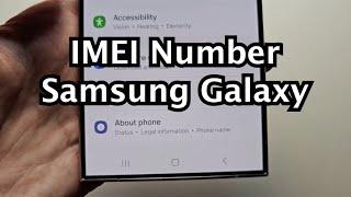 How to Find IMEI Number on Samsung Galaxy Phone!