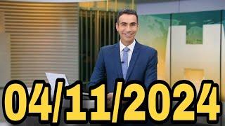 Jornal Hoje 04/11/2024 Segunda-Feira Completo