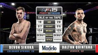 SPARTA AVM15: Devon Sikuka vs Dalton Quintana