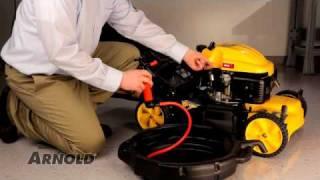 How to Change the Oil in a Walk-Behind Mower - Lawn Mower Maintenance