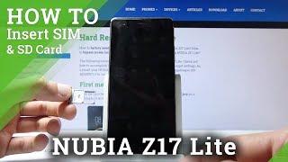 How to Insert SIM & SD Card into NUBIA Z17 Lite –  Memory & Network Cards