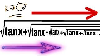 How to take derivative of infinite nested square roots of tan x