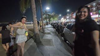 4K Pattaya Beach Road Freelancer Sexy Ladys search Customer with ATM  Bancomat oktober 2024