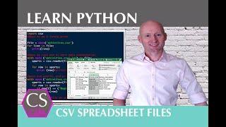 1: CSV FILES WITH PYTHON - AN INTRODUCTION: How to view, print and search for data in a CSV file.