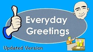 Everyday Greetings | Basic English Conversation Practice | Learn English - Mark Kulek ESL