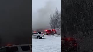 Golden courthouse fire