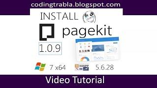 Install Pagekit 1.0.9 on Windows 7 localhost XAMPP 5.6.28 - modern opensource PHP CMS byAO