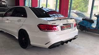 Mercedes E63 AMG Stage 2 sound - downpipe , pop&bangs software