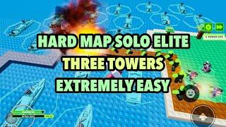 [10:43] Hard Map Solo Elite Speedrun Using Three Towers | Roblox TDX