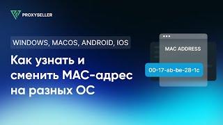 Как узнать и сменить MAC-адрес на Windows, MacOS, Android, IOS