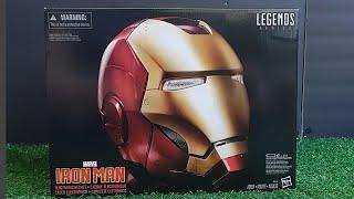 Marvel Legends Electronic Iron Man Helmet Unboxing and Review