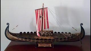 OSEBERG  Old Viking ship model making..