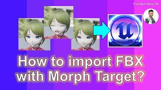 How to import morph target? Unreal Engine 5 Tutorial | Blend Shape | Shape Key | UE5