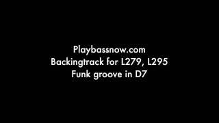 Funky backing track for bass (D9 chord)