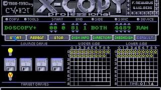 Amiga X-COPY Pro 3.1 - copying a floppy w/ fdd sounds